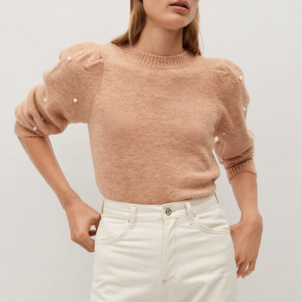 MANGO sweater with "pearls"